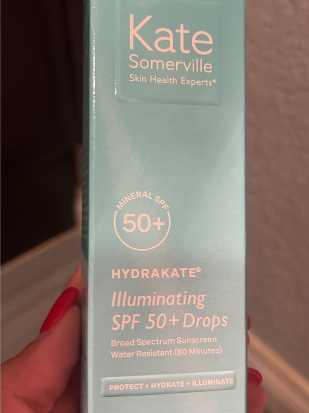 Kate Somerville Hydrakate Illuminating SPF 50+ Drops - Aqua Blue
